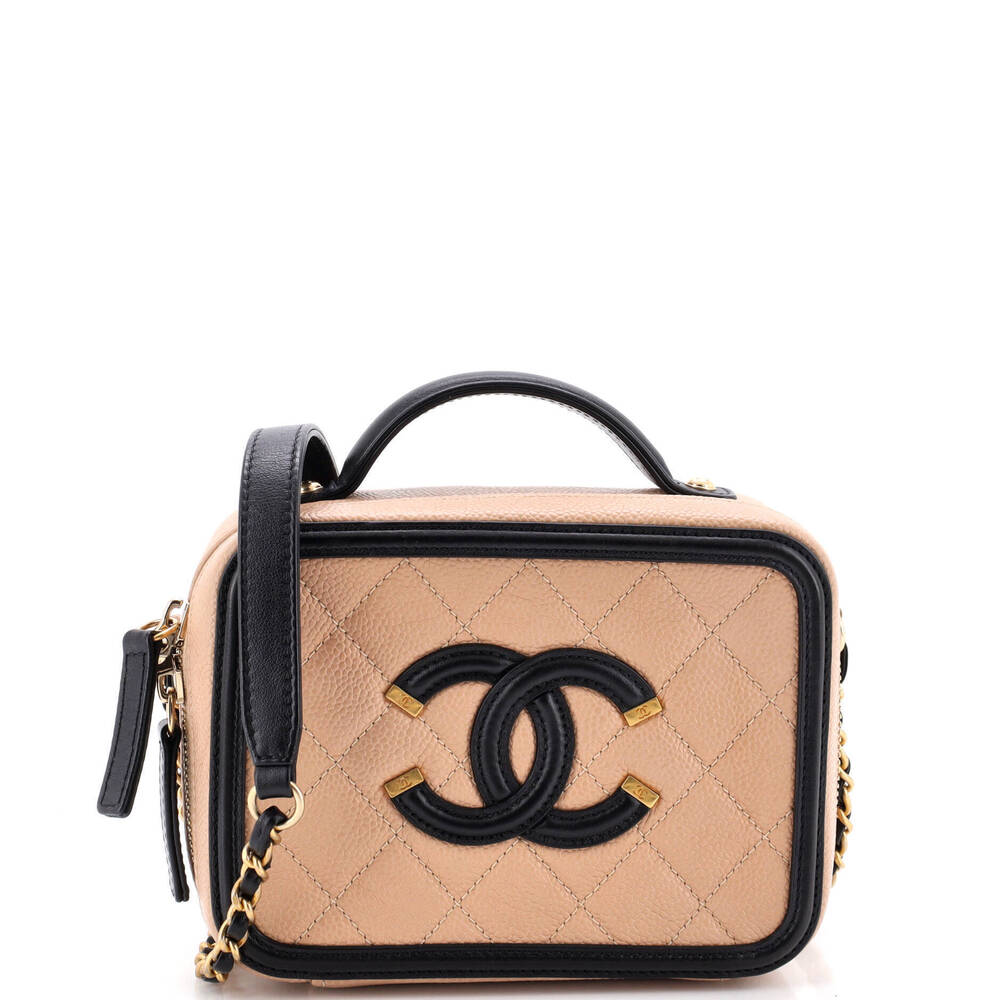 Chanel Small Filigree Vanity Case